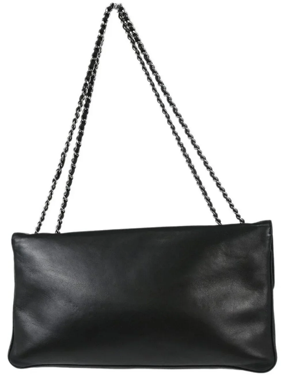 Chanel Black Lambskin Mademoiselle Lock Shoulder Bag 167396